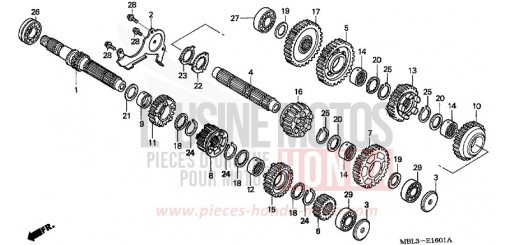 GETRIEBE (NT650V2/3/4/5) NT650V3 de 2003